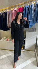 Black Embellished Blazer