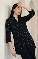 Classic Black & Silver Embellished Co-Ord Set