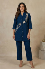 Teal Embroidered Co-ord Set