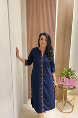 Elegant Midnight Blue Kurta