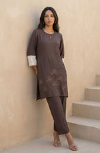 Elegant Brown Embellished Co-Ord Set