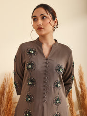 Ash Grey Kurta Set