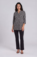 Black Ivory Floral Print Shirt
