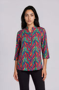 Multicolor Chevron Print Shirt