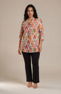 Multicolor Ikat Print Shirt