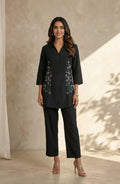 Black Embellished Co-ord Set