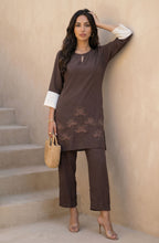 Elegant Brown Embellished Co-Ord Set
