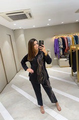 Woolen Black Embroidered Co-Ord Set