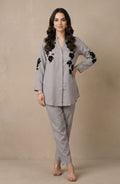 Grey Black Patchwork Co-ord Set