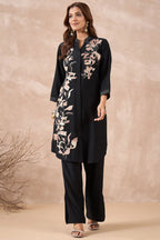 Black Floral Co-Ord Set
