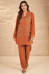 Rust Embellished Co-ord Set