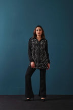 Black & Pearl Embellished Shirt
