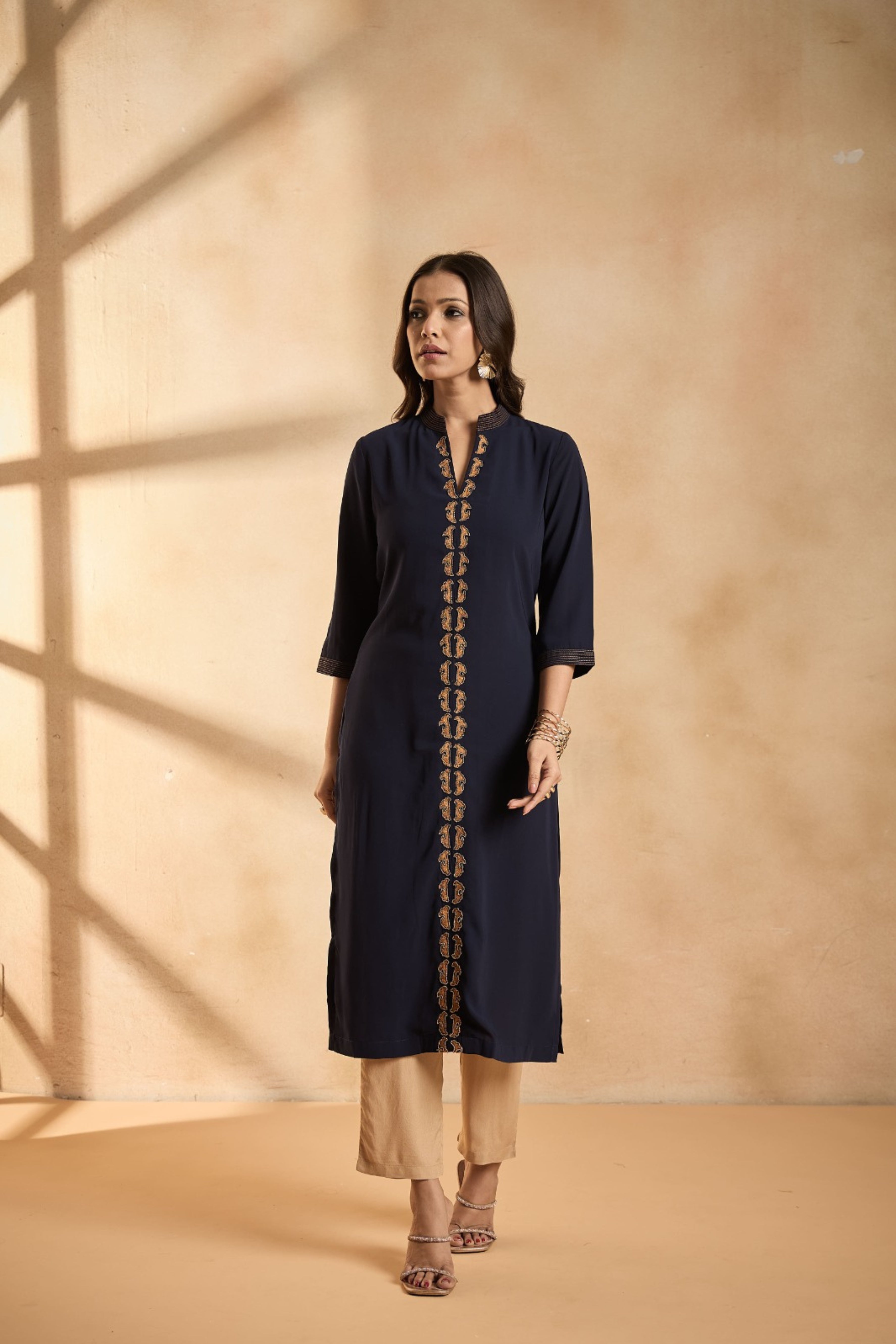 Elegant Midnight Blue Kurta