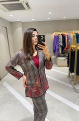 Checks Woolen Co-ord Set