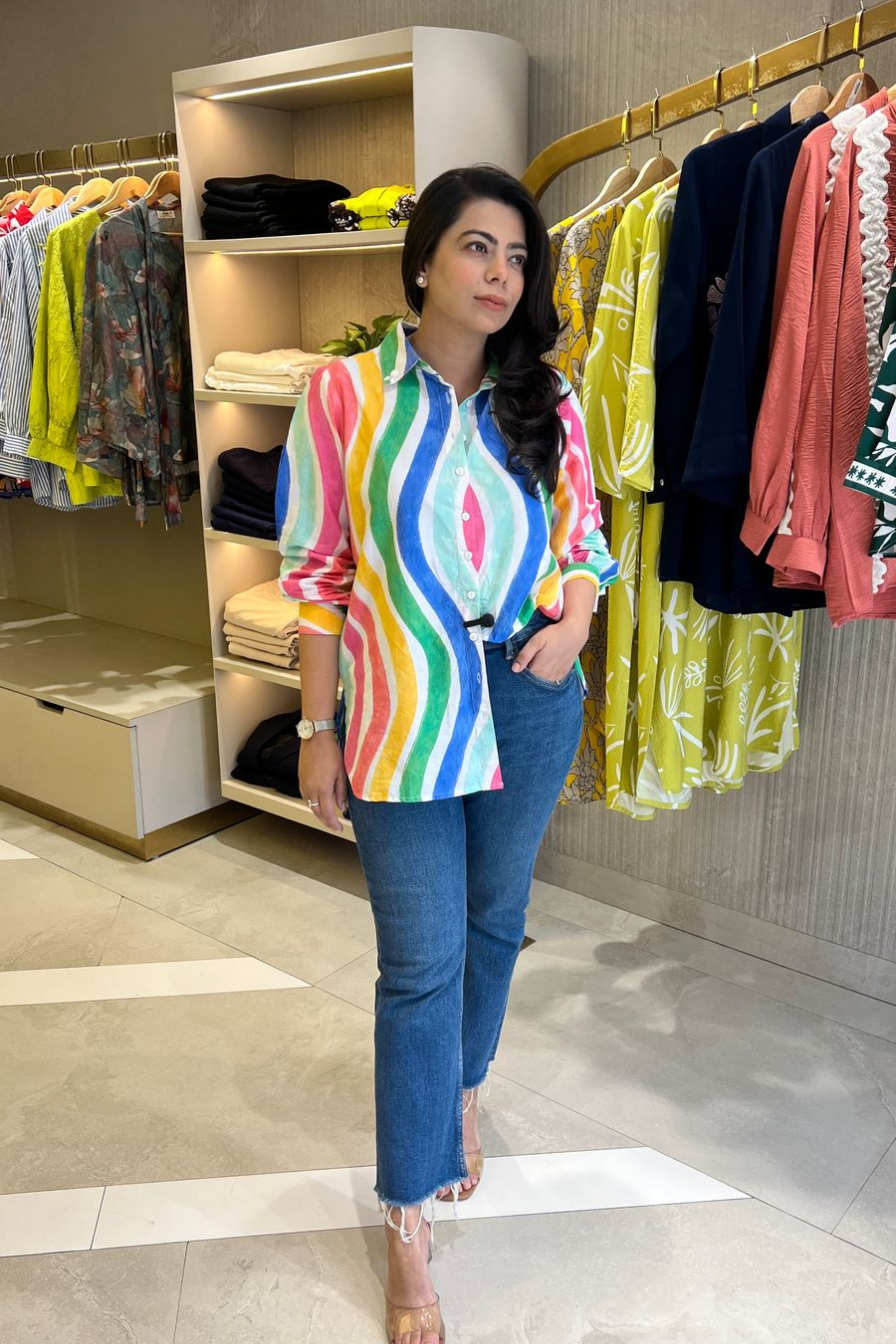 Multicolor Cotton Poplin Shirt