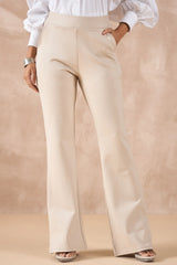 Beige Bell Bottom