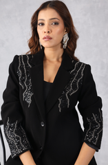 Black Embellished Blazer