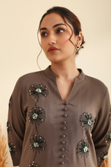 Ash Grey Kurta Set