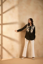 Olive Spark Sequin Shirt