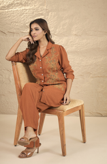 Rust Embellished Co-ord Set