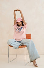 Rosy Dusk Embellished T-Shirt