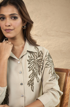 Graceful Beige Embellished Co-ord Set