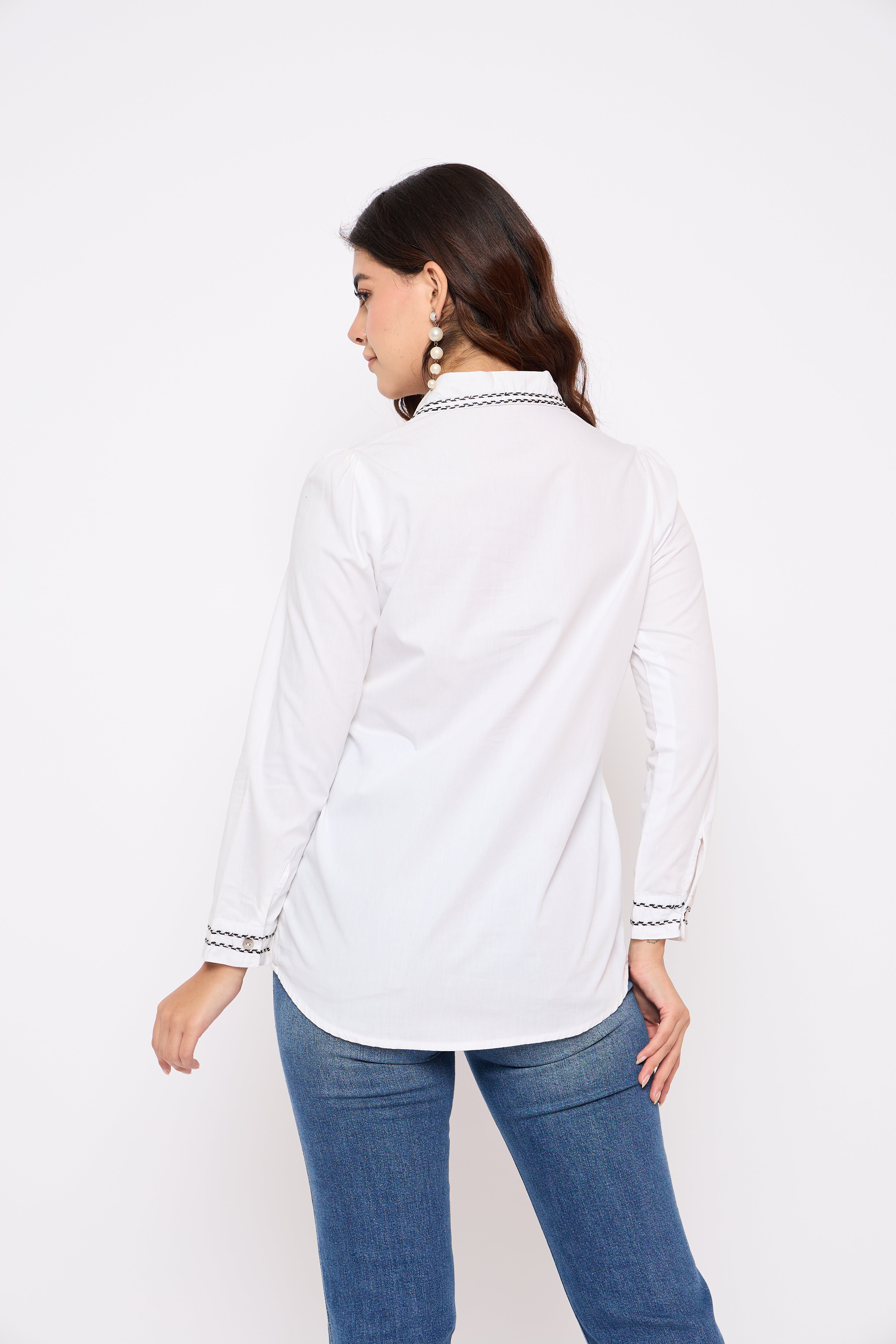 Classic White Embroidered shirt