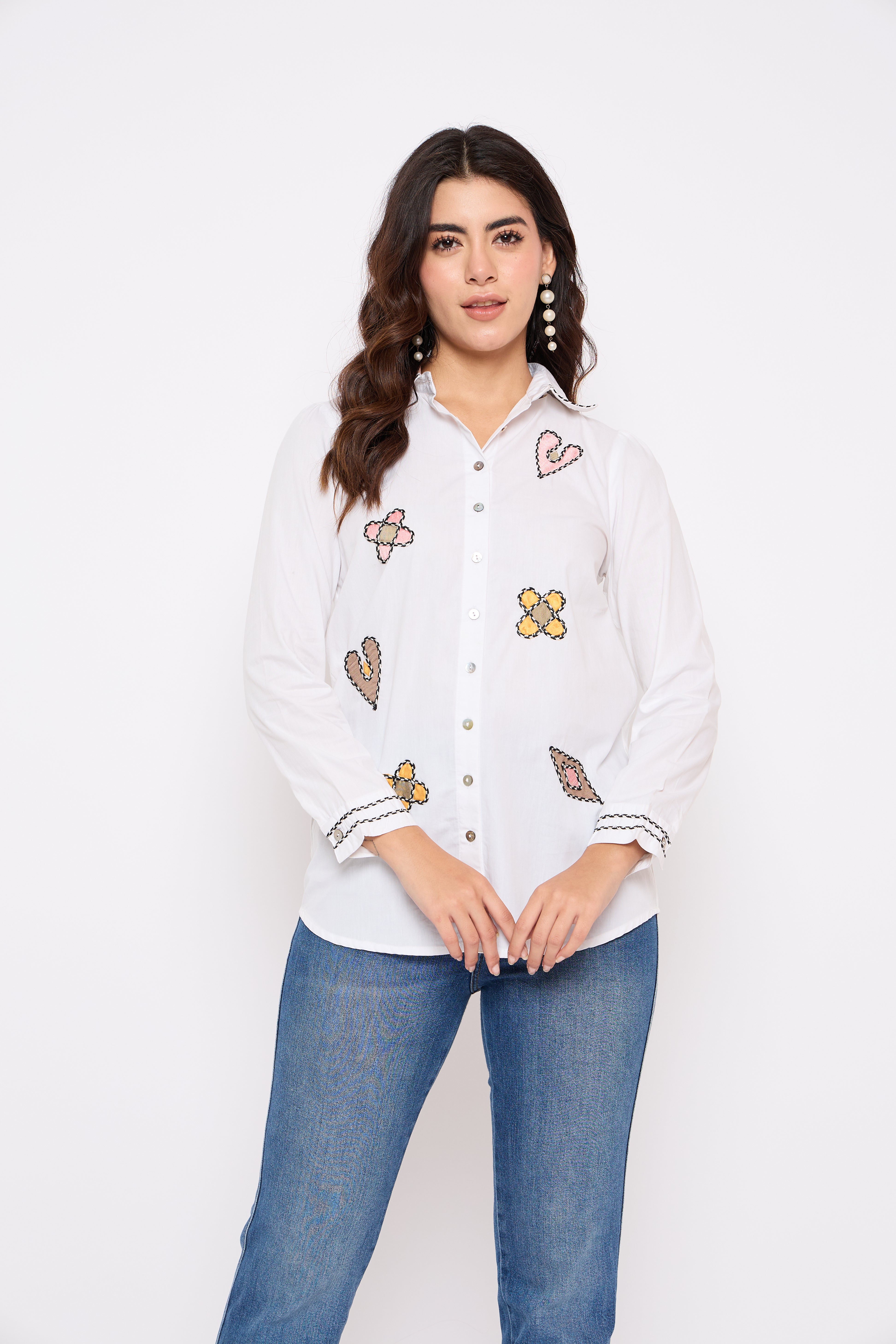 Classic White Embroidered shirt