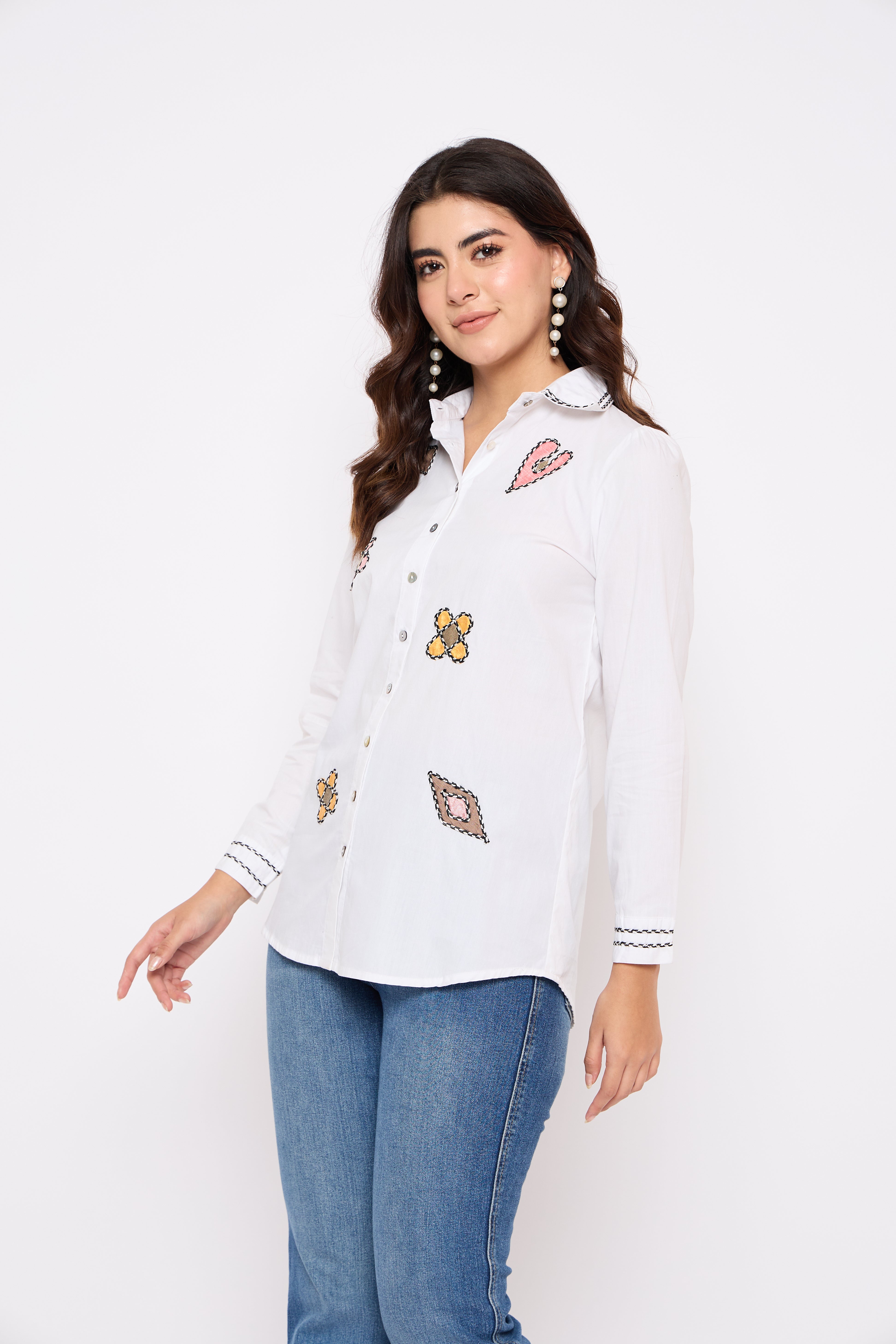 Classic White Embroidered shirt