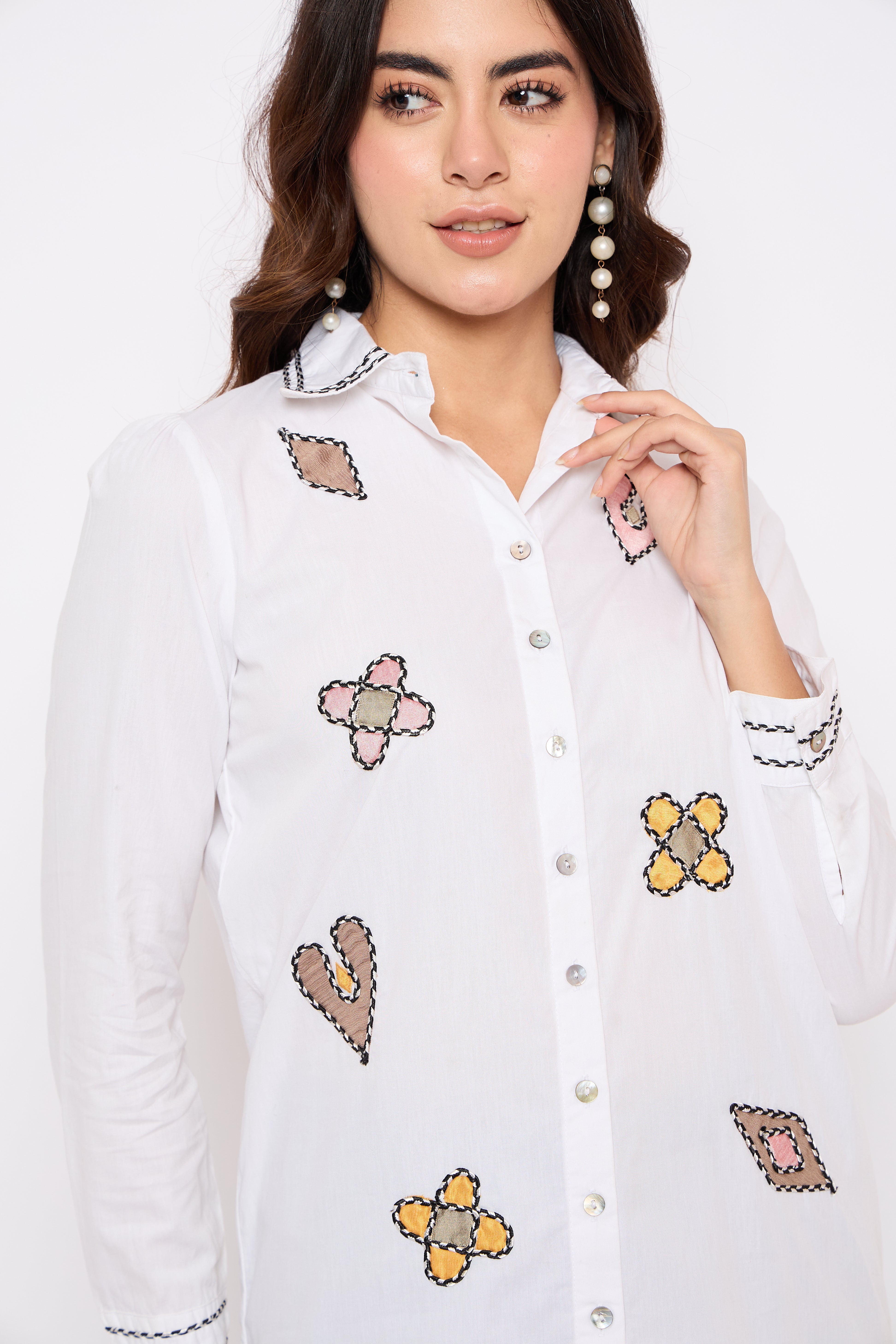 Classic White Embroidered shirt