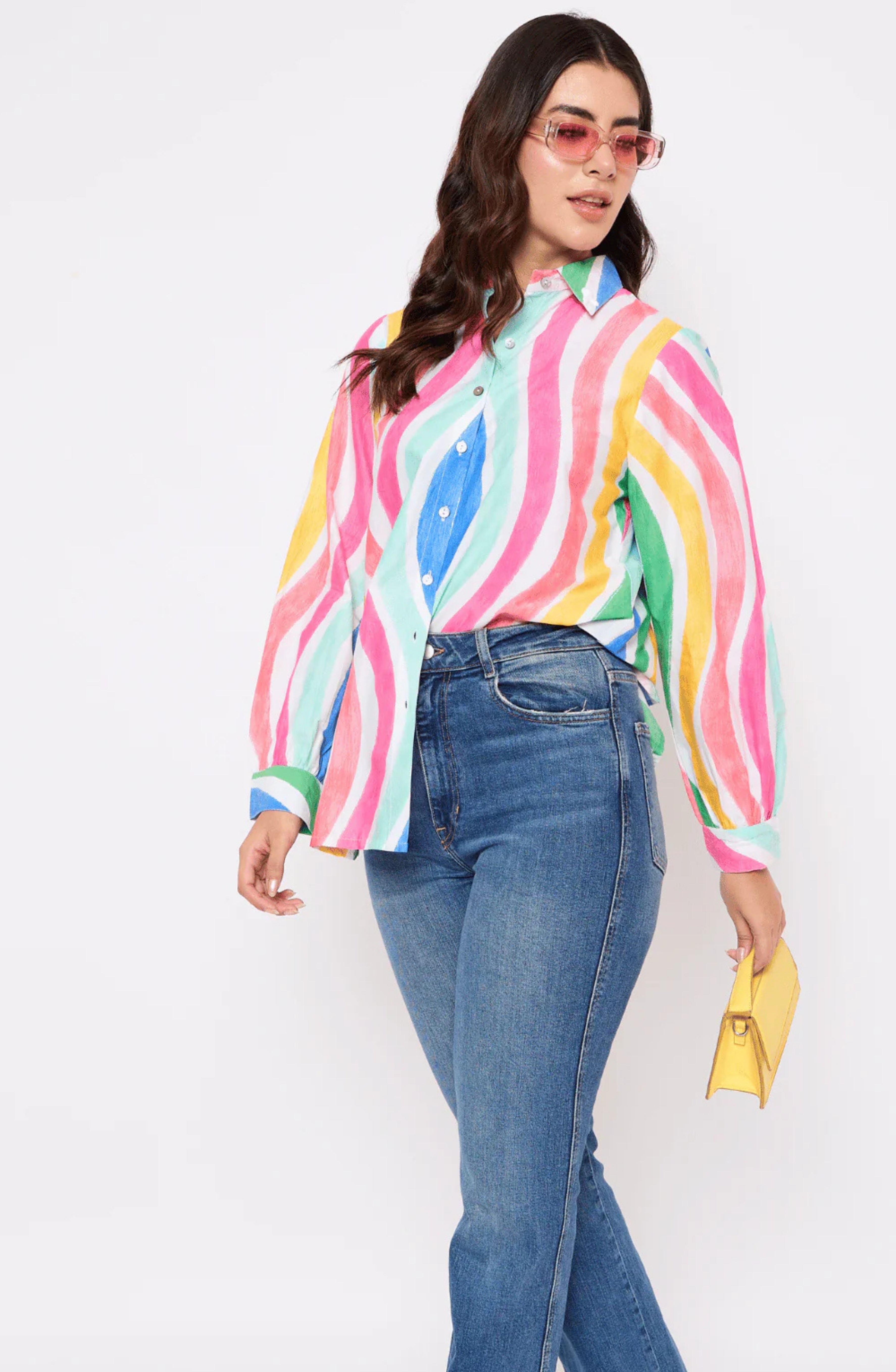 Multicolor Cotton Poplin Shirt
