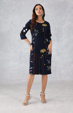 Black Embroidered Dress