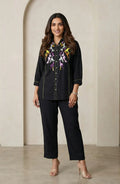 Black Colorful Sequin Co-ord Set