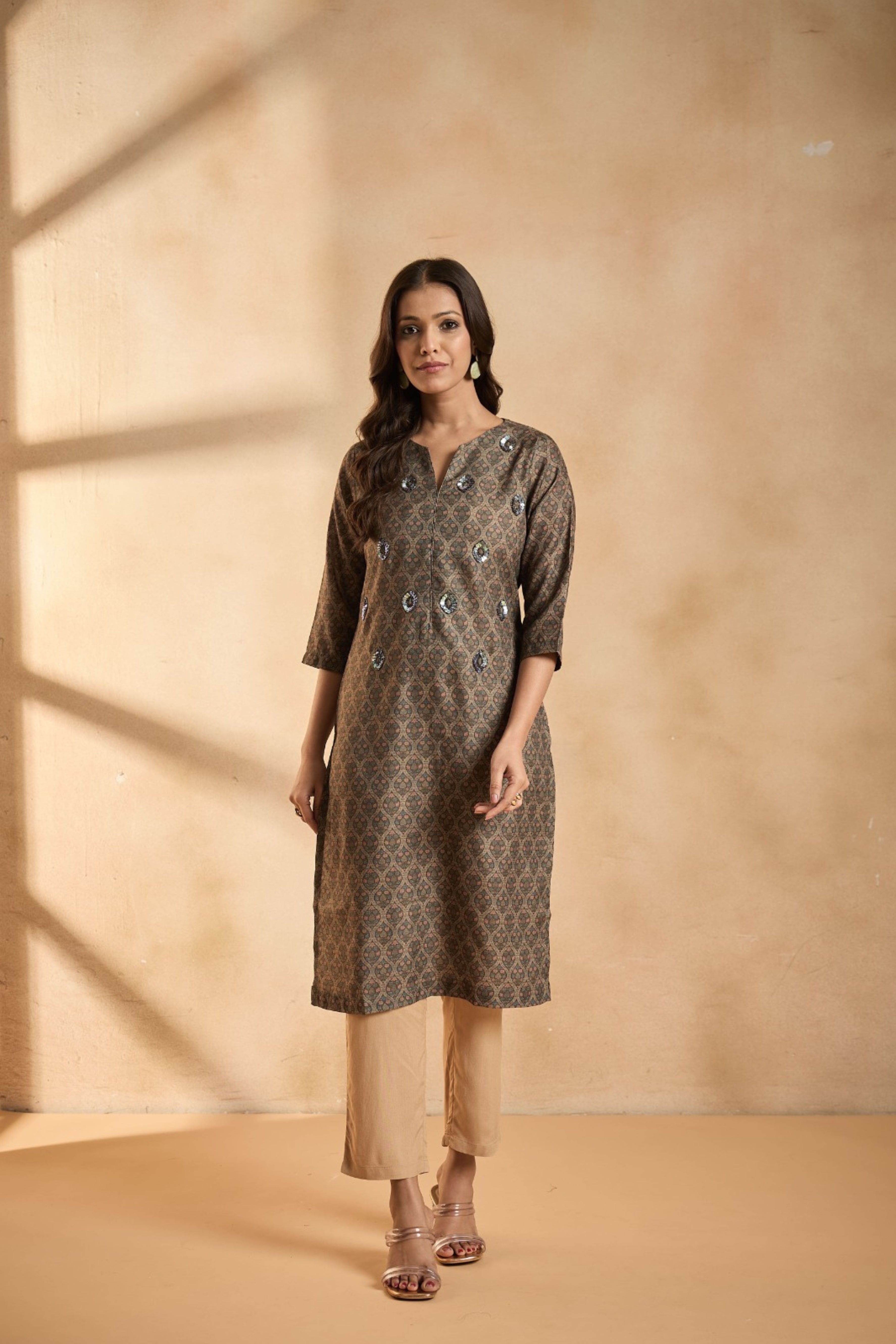 Handcrafted Printed Kurta