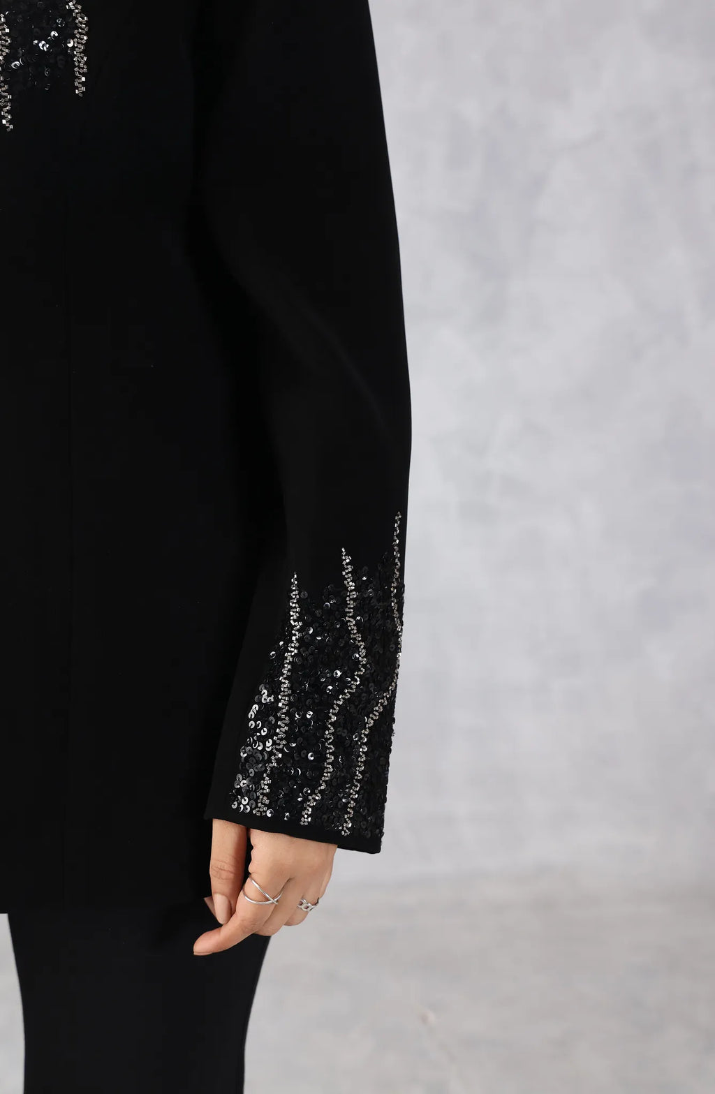 Black Embellished Blazer