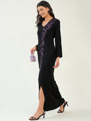 Black Embellished Gown