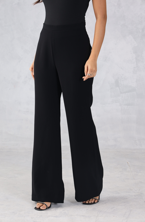 Formal Black Bell Bottom Pants – ASHIN