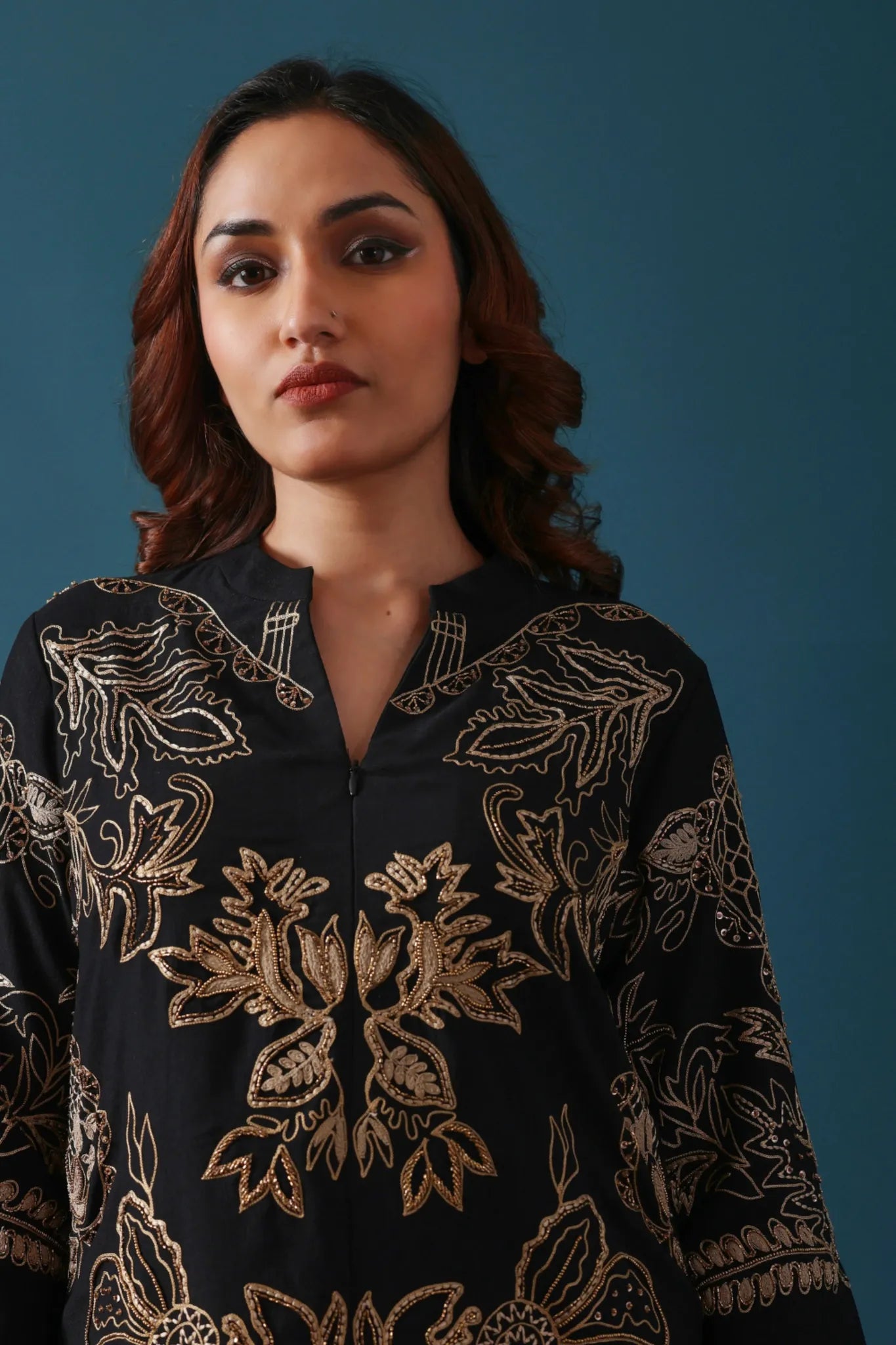 Black kurta set