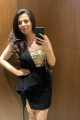 Black Golden Embellished Dress