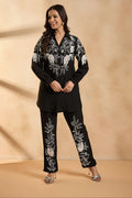 Timeless Black & White Embroidered Co-Ord Set
