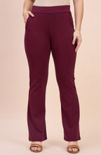 Wine Maroon Bell Bottom Pants