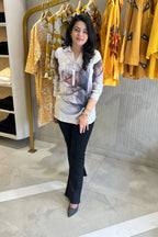 Abstract Viscose Printed Shirt