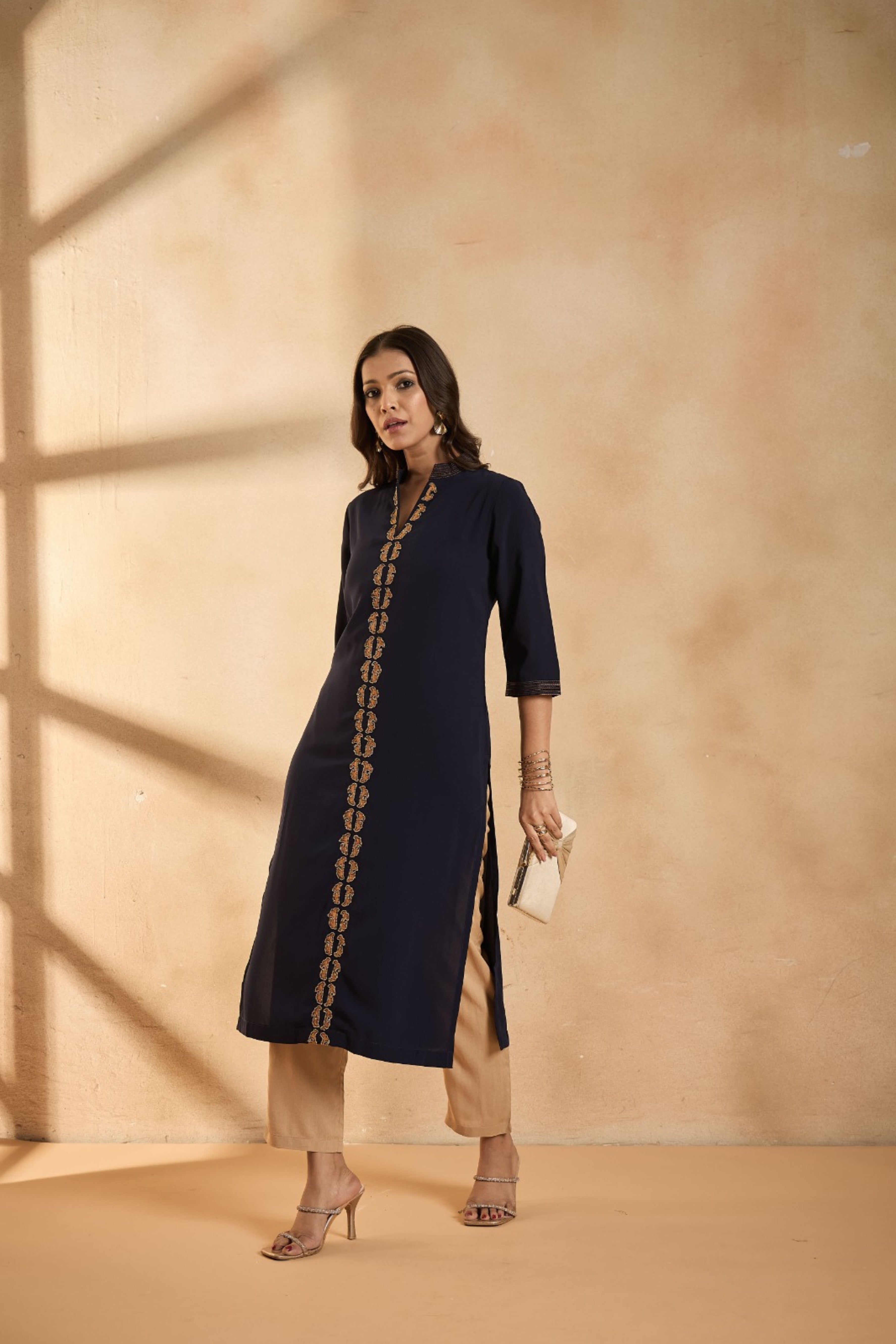 Elegant Midnight Blue Kurta