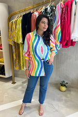 Multicolor Cotton Poplin Shirt