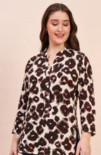 Brown Leopard Print Shirt