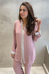 Blush Pink Embellished Co-Ord Set