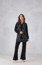 Black & Pearl Embellished Shirt
