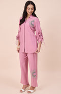 Pink Tonal Embellished Co-ord Set