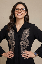Black Elegant Embroidered Co-Ord Set