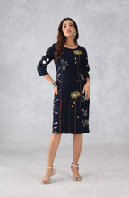 Black Embroidered Dress